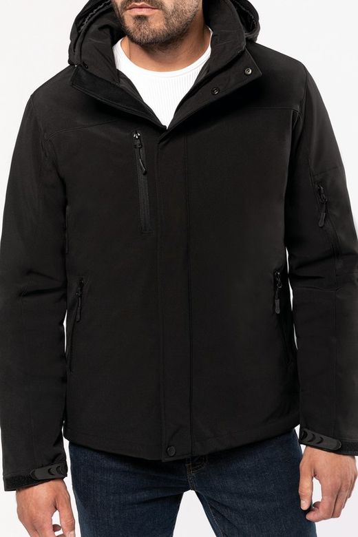 Parka da uomo imbottito con cappuccio Softshell