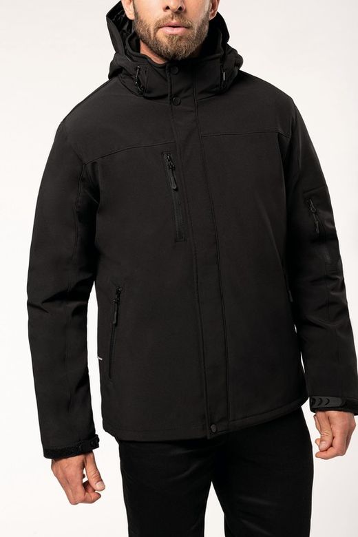Parka da uomo imbottito con cappuccio Softshell