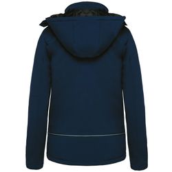 Parka acolchoada com capuz para mulher