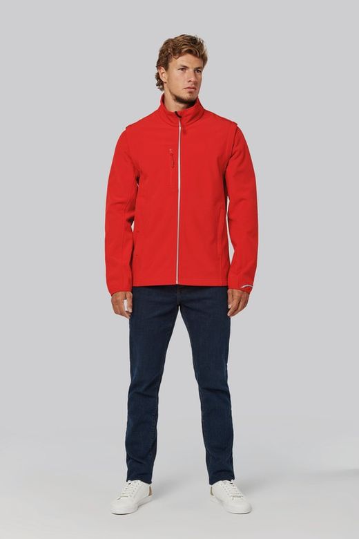 Softshell Parka mit abnehmbaren Ärmeln - Unisex