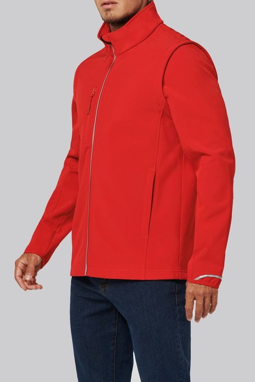 Softshell Parka mit abnehmbaren Ärmeln - Unisex