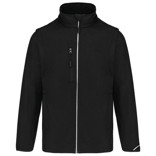 Softshell Parka mit abnehmbaren Ärmeln - Unisex