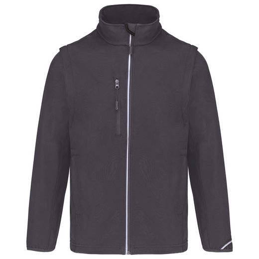 Softshell Parka mit abnehmbaren Ärmeln - Unisex