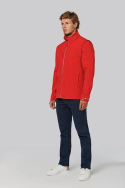 Softshell Parka mit abnehmbaren Ärmeln - Unisex
