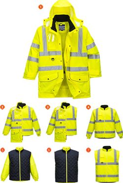 Warnschutz-Traffic-Jacke 7 in 1