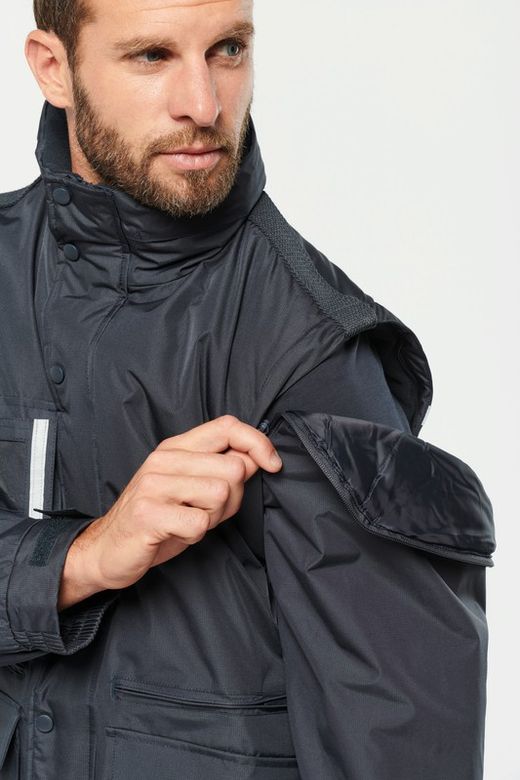 PARKA ARBEITSKLEIDUNG MIT ABNEHMBAREN ÄRMELN