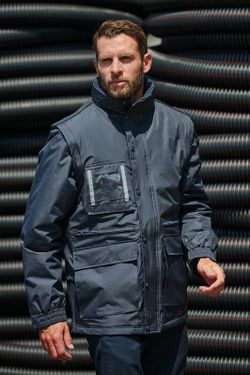 PARKA ARBEITSKLEIDUNG MIT ABNEHMBAREN ÄRMELN