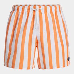 Party Swim Shorts Orange White
