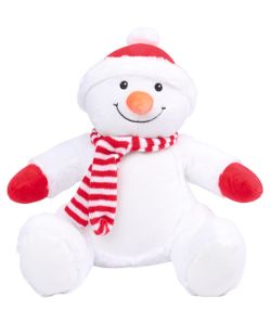 Peluche Muñeco de nieve con cremallera