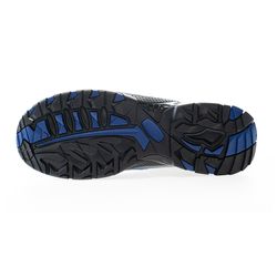 PERLIO Blue, zapato S1P azul de microfibra metal free