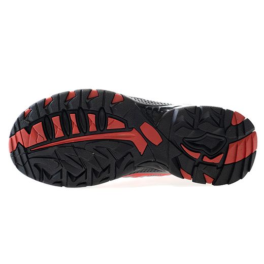 PERLIO Red, zapato S1P rojo de microfibra metal free