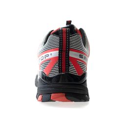 PERLIO Red, zapato S1P rojo de microfibra metal free