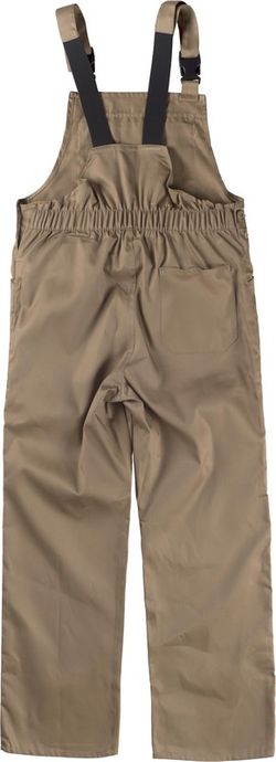 Covered Mid Back Overalls, eine beige Brusttasche