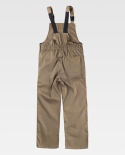 Covered Mid Back Overalls, eine beige Brusttasche