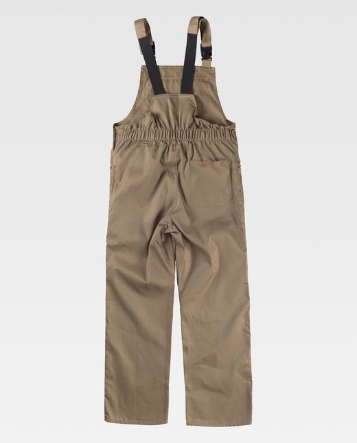 Covered Mid Back Overalls, eine beige Brusttasche