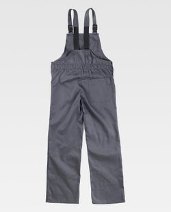 Bedecktes Lätzchen in der Mitte des Rückens, eine Brusttasche Grau