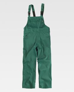 Bedeckte Latzhose mit mittlerem Rücken, eine Brusttasche grün