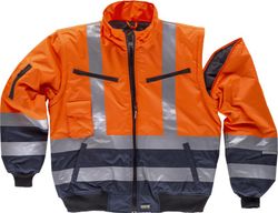 Piloto combinada alta visibilidad Naranja / Marino