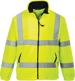 Warnschutz-Fleece-Jacke mit Netzfutter