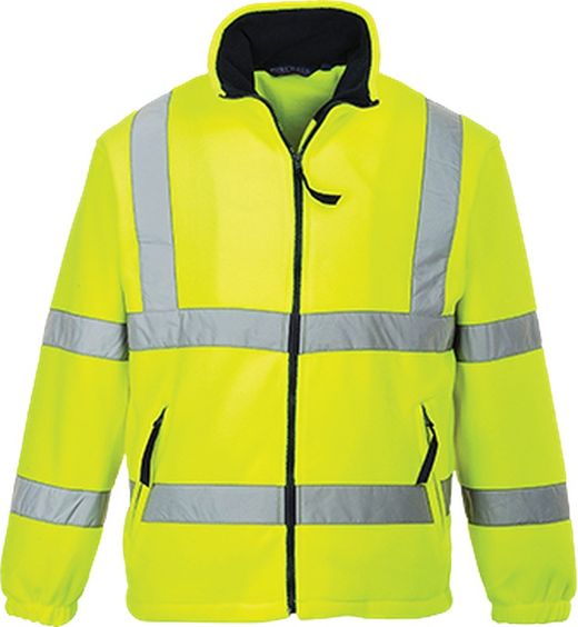Warnschutz-Fleece-Jacke mit Netzfutter