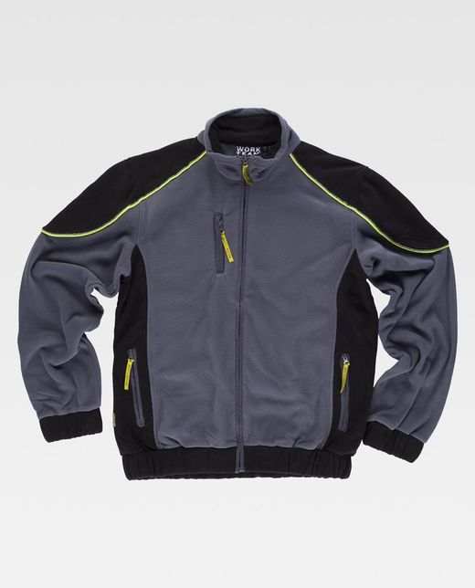 Polar linea 5 con cremallera Gris Oscuro Negro