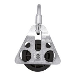 POLEA para trípode de acero, para cuerdas de 12 mm