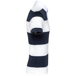 Polo rugby a righe maniche corte unisex