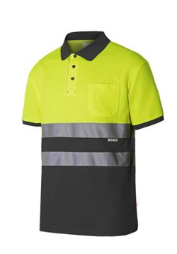 Polo algodón bicolor mc av Velilla 305513