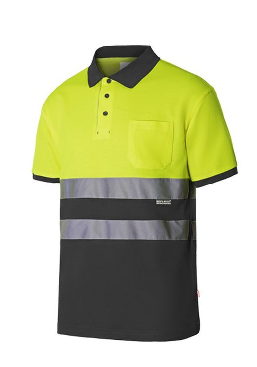 Polo algodón bicolor mc av Velilla 305513