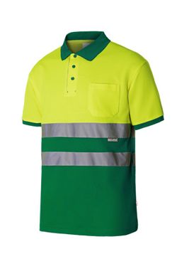 Polo algodón bicolor mc av Velilla 305513