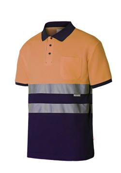 Polo algodón bicolor mc av Velilla 305513