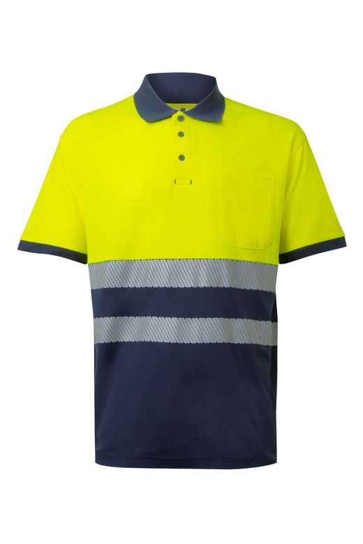 Polo algodón bicolor mc rs
