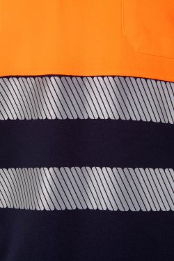 Polo algodón bicolor mc rs