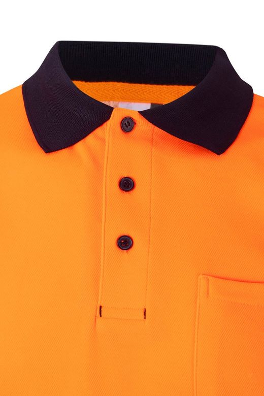 Polo algodón bicolor mc rs