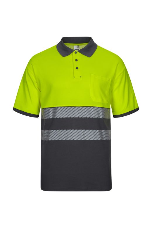 Polo algodón bicolor mc rs