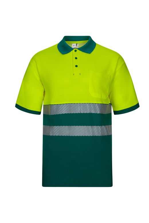 Polo algodón bicolor mc rs