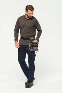 Antibakterielles Langarm-Polo für Herren