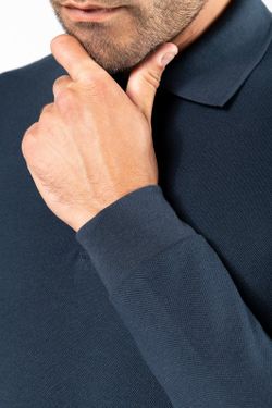 Antibakterielles Langarm-Polo für Herren