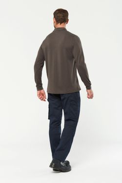 Antibakterielles Langarm-Polo für Herren