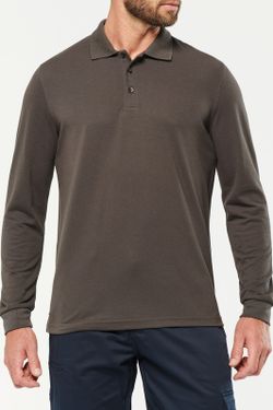 Antibakterielles Langarm-Polo für Herren