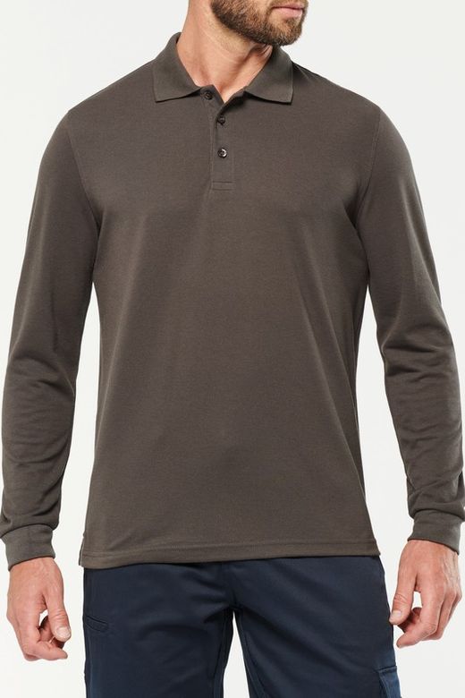 Antibakterielles Langarm-Polo für Herren