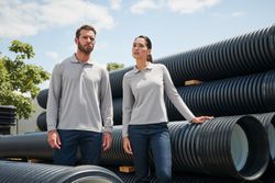 Antibakterielles Langarm-Polo für Herren