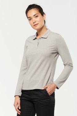 Antibakterielles Langarm-Polo für Frauen