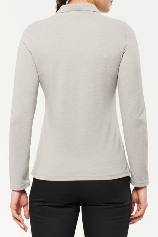Antibakterielles Langarm-Polo für Frauen