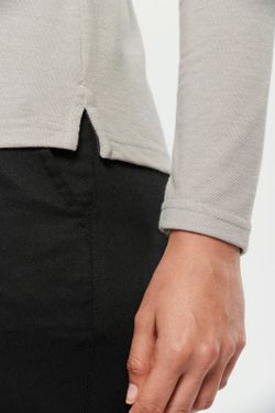 Antibakterielles Langarm-Polo für Frauen