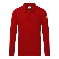 Polo antiestático ESD de manga larga Negro