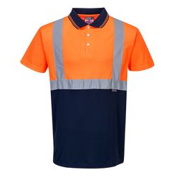 Zweifarbiges Polo Shirt