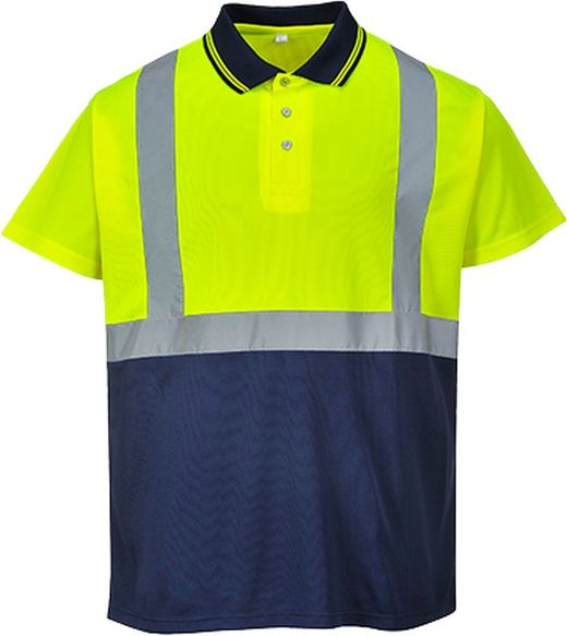 Hi-Vis Contrast Polo Shirt S/S