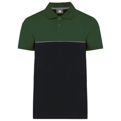 Polo bicolor ecorresponsable manga corta - Unisex
