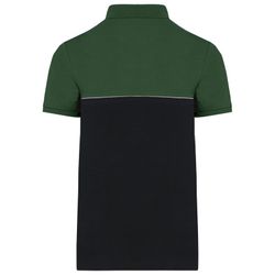 Zweifarbiges Kurzarm-Unisex-Polohemd